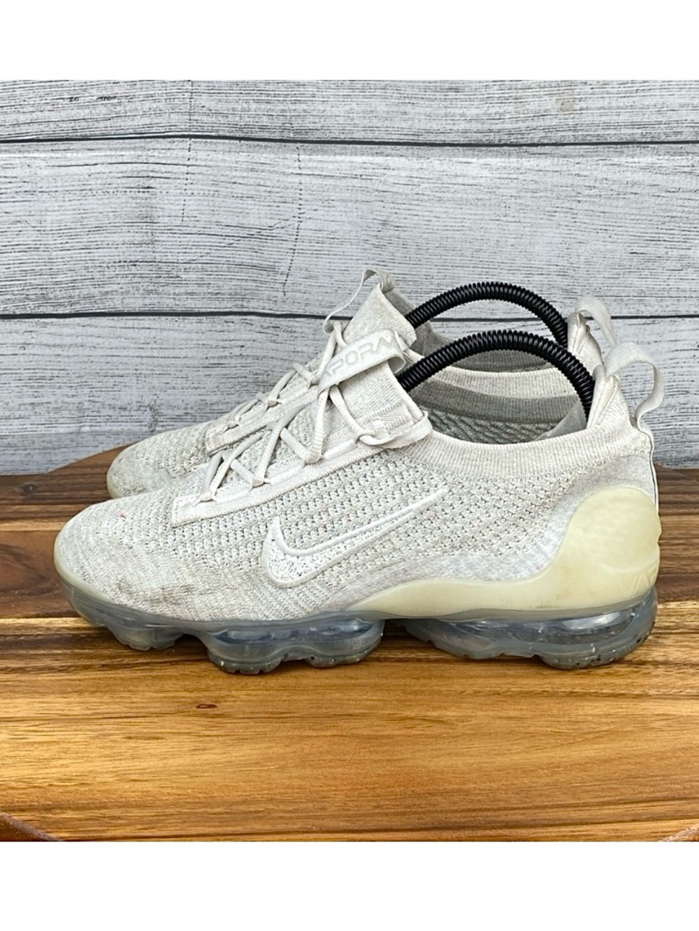 Nike Air VaporMax 2021 Flyknit Phantom White Shoe DJ9975-001 Women’s Size 8.5